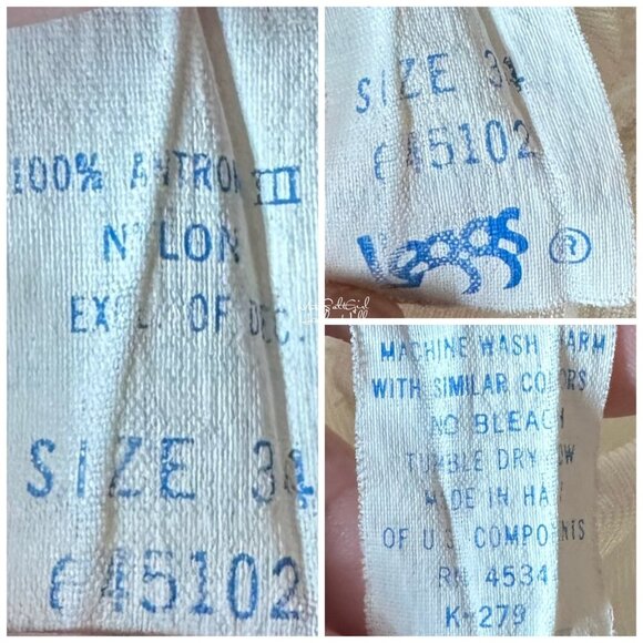 Vintage Leggs Nylon Full Slip Dress w/ Lace Trim & Adjustable Straps Size 34 - Picture 5 of 6